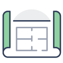 Income Property Building Plan Icon