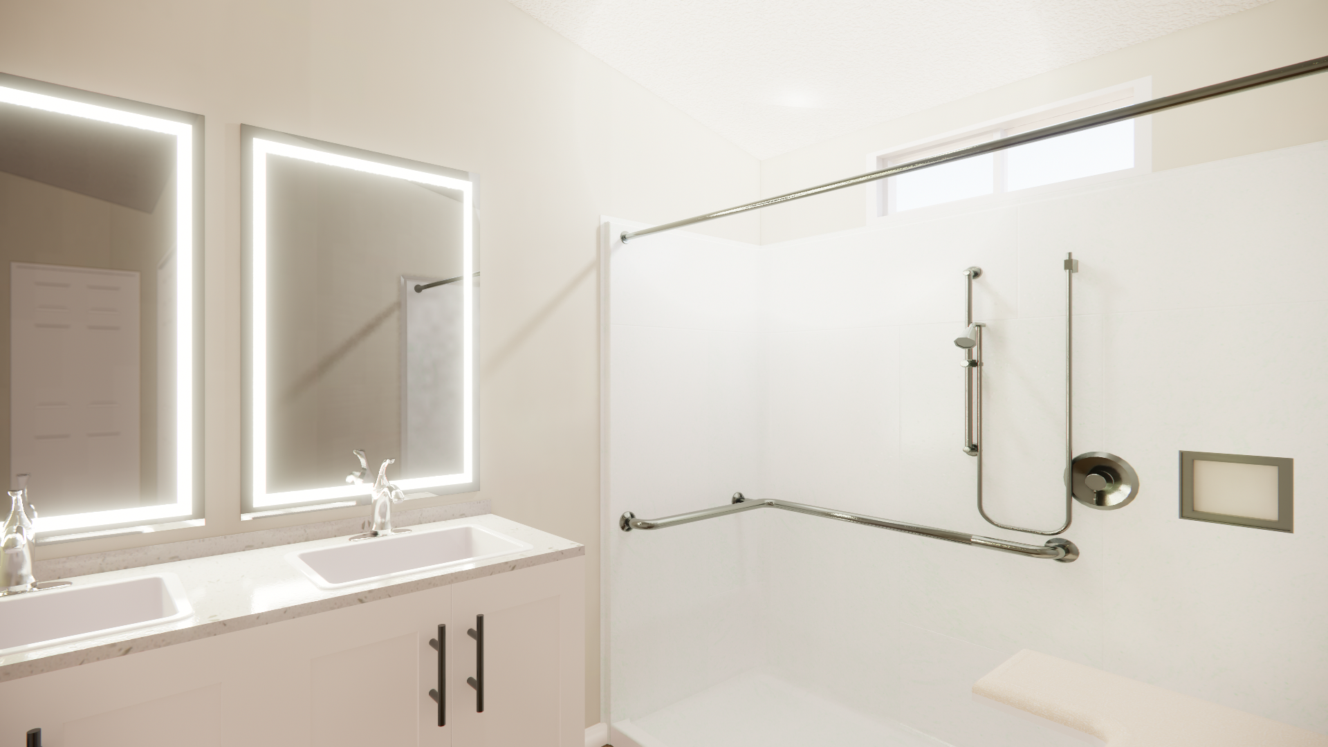 C 1100 Homeplex Prefab homes California Adu California Bathroom special needs