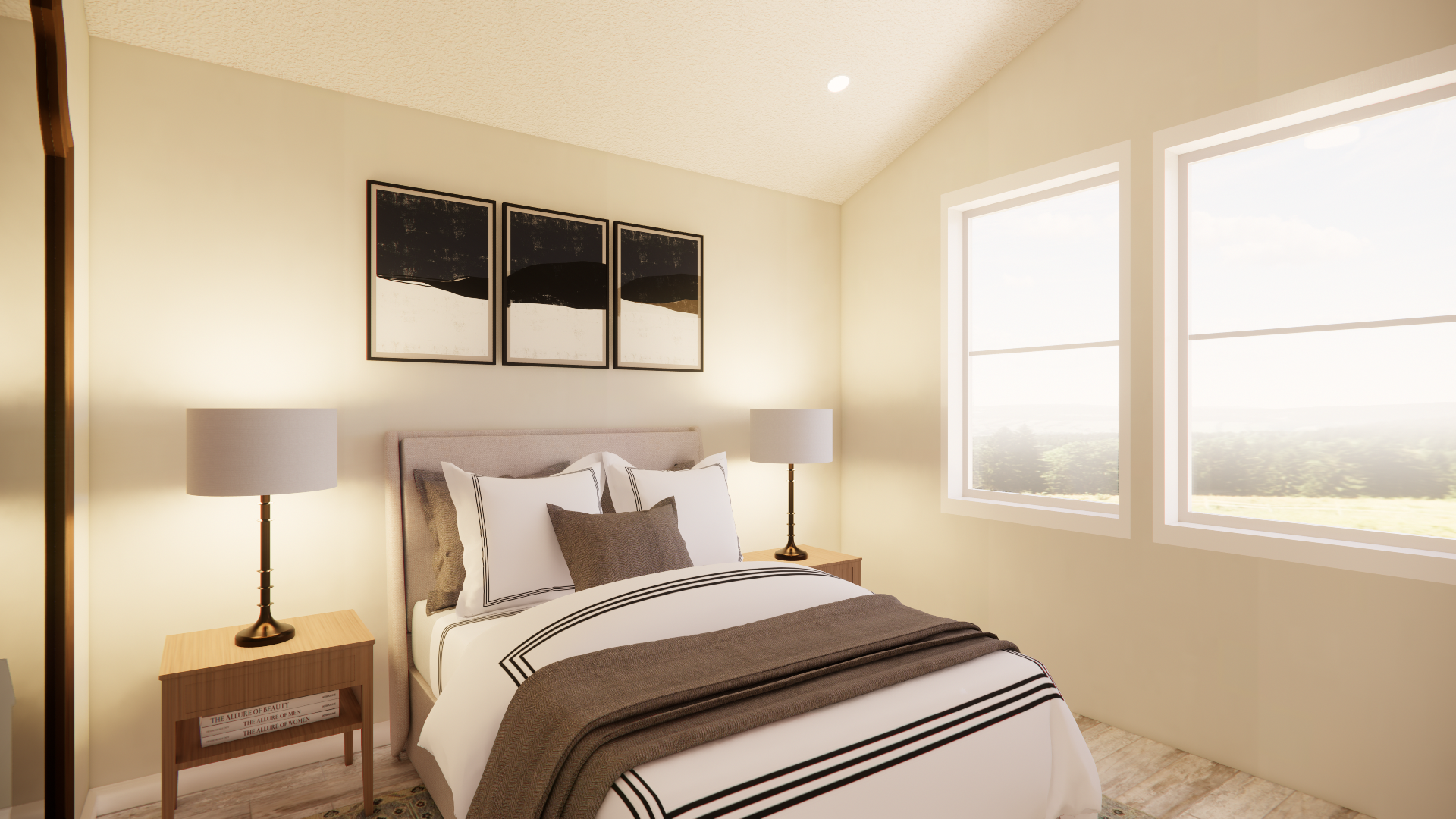 C 550 Homeplex Prefab homes california Adu california bedroom - barn wood