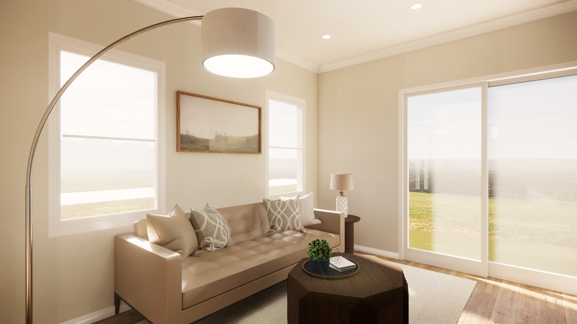 C 550 Homeplex Prefab homes california Adu california living room european oak