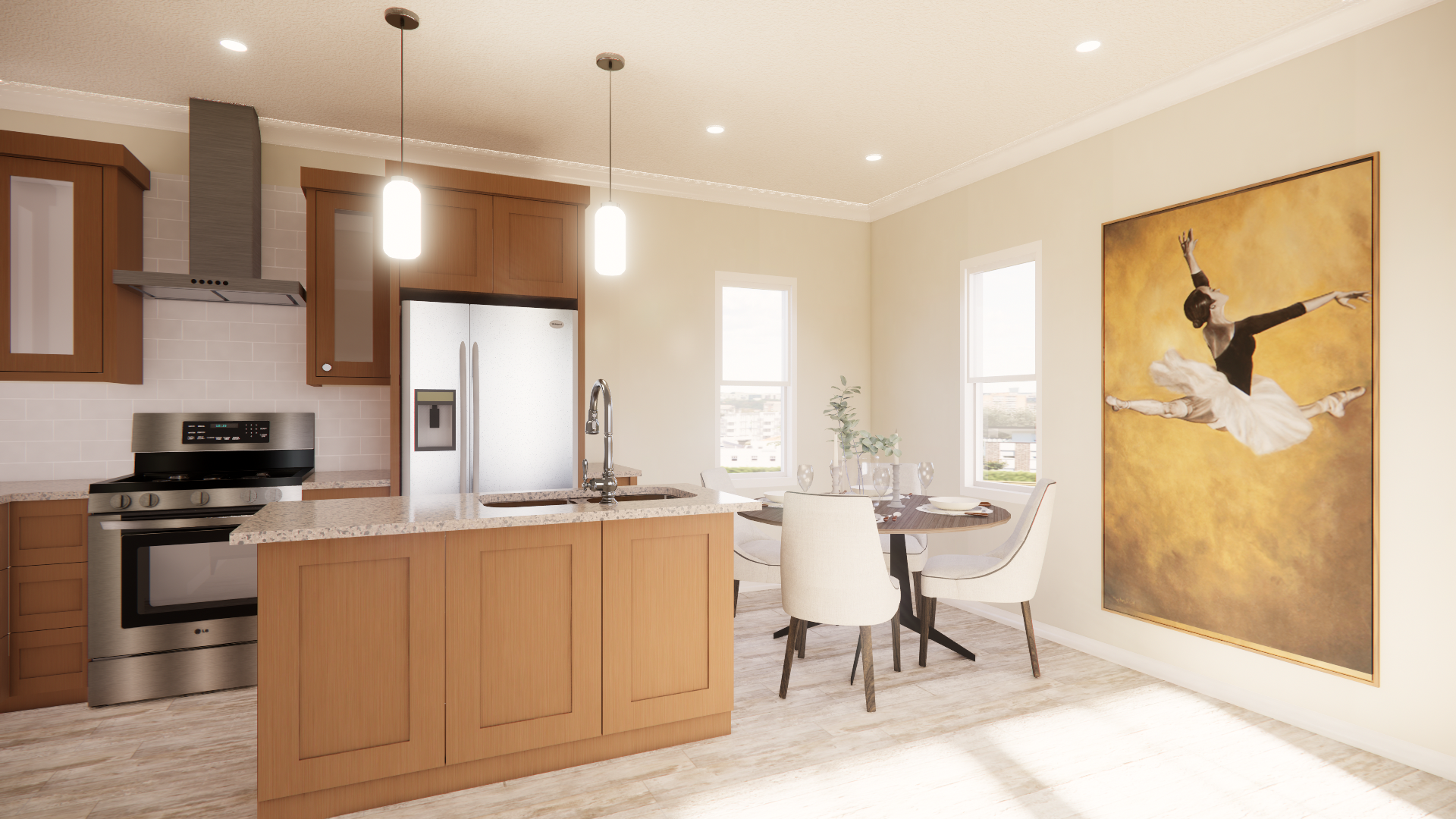 C 800 Homeplex Prefab homes california Adu California kitchen new lance - lucia quartz - barn wood