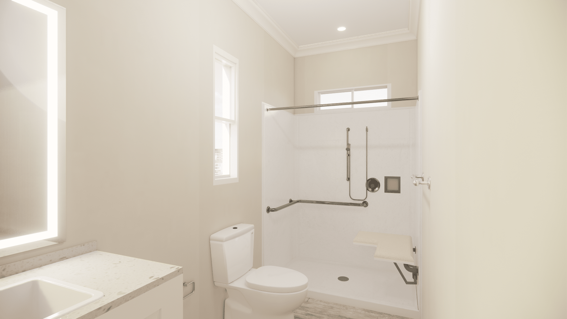 C 810 Homeplex Prefab homes California Adu California bathroom special needs - barn wood