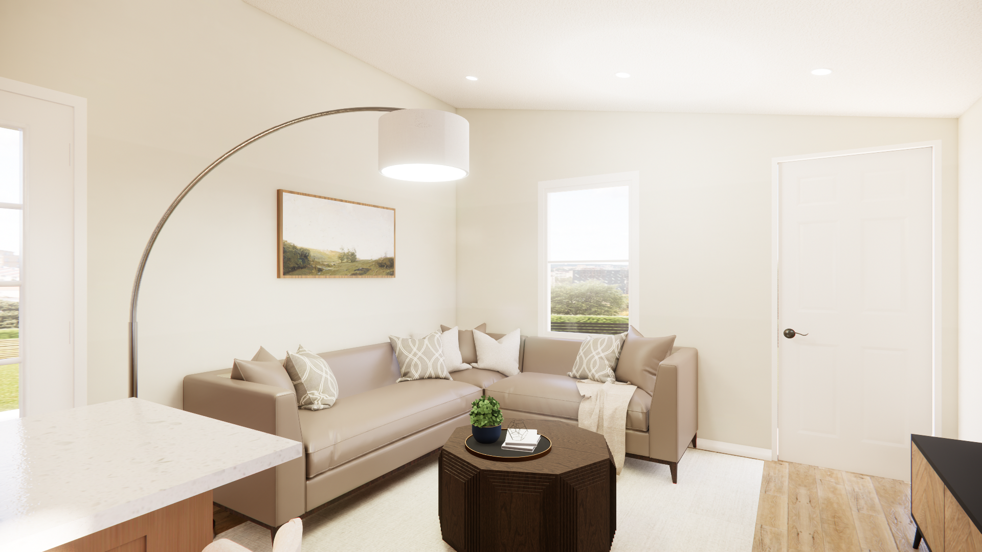 C 880 Homeplex Prefab homes California Adu California living room new lance-stanton quartz-european oak