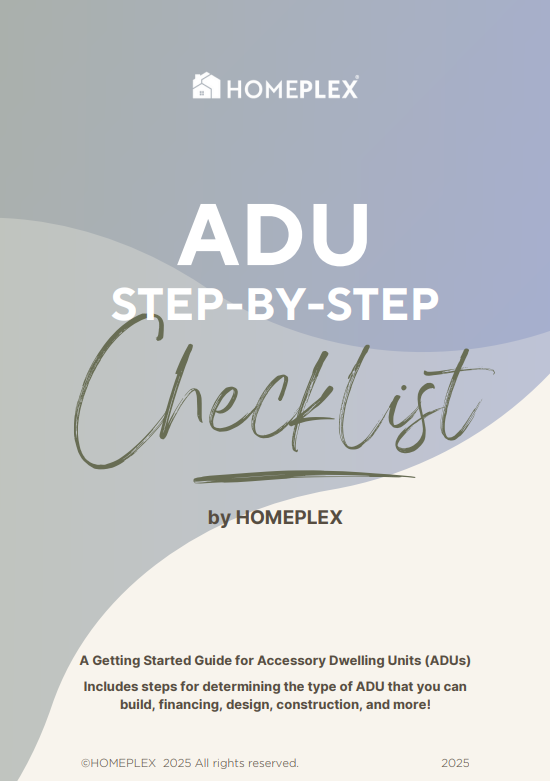 HOMEPLEX PREFAB HOMES ADU Checklist front