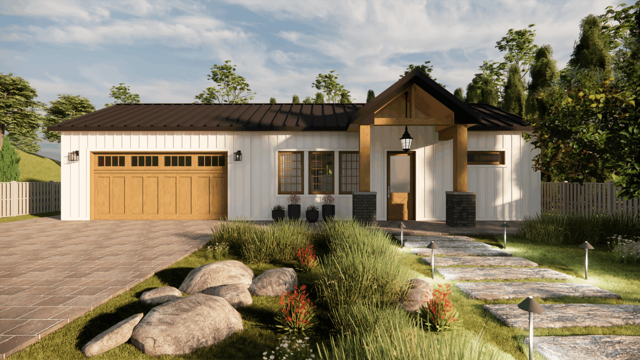 THE SANCTUARY CALABASAS ULTIMATE EXT GARAGE Homeplex Prefab Homes California