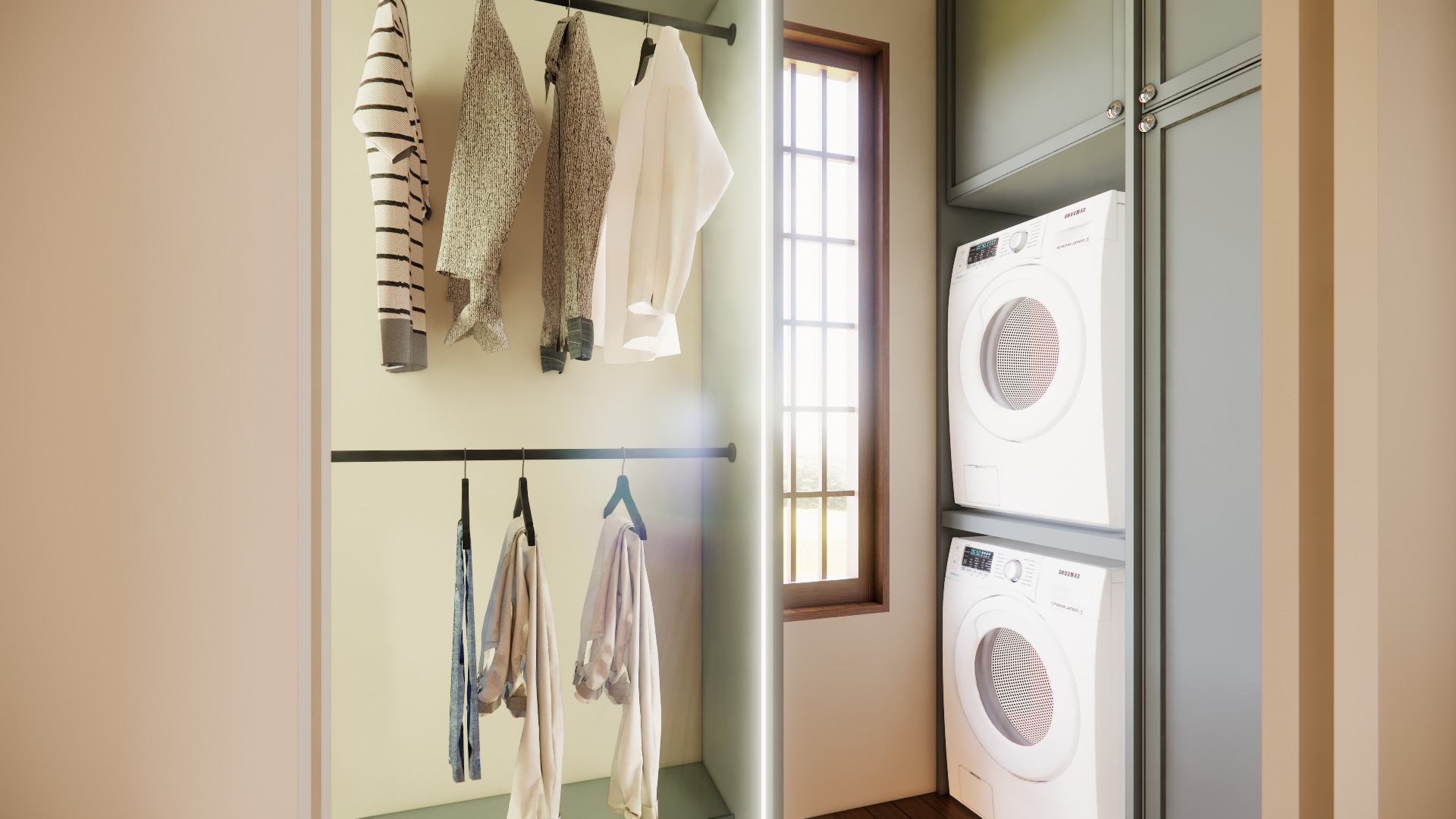 THE SANCTUARY CALABASAS ULTIMATE LAUNDRY Homeplex Prefab Homes California