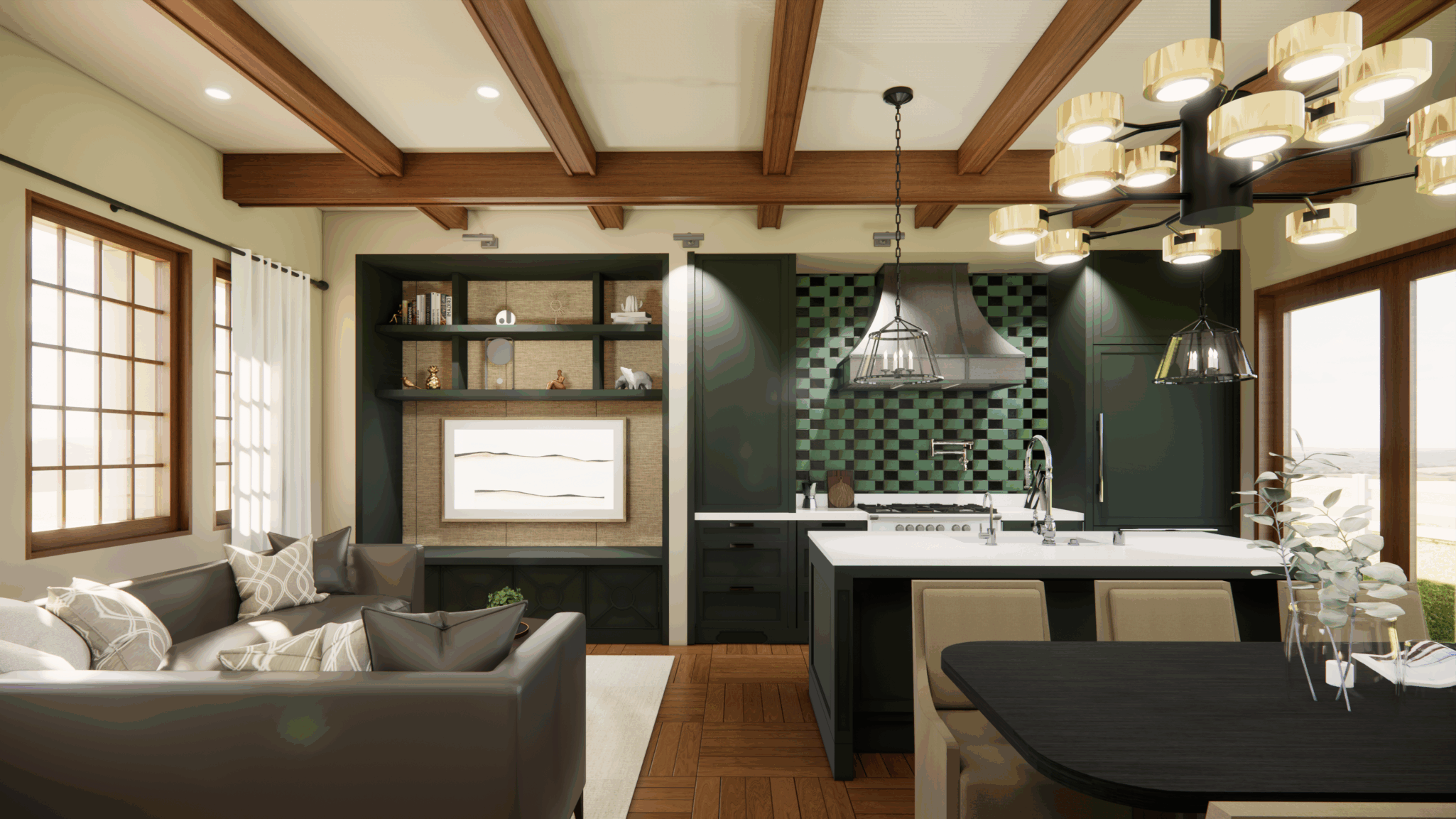 THE SANCTUARY CALABASAS ULTIMATE LIVINGROOM Homeplex Prefab Homes California