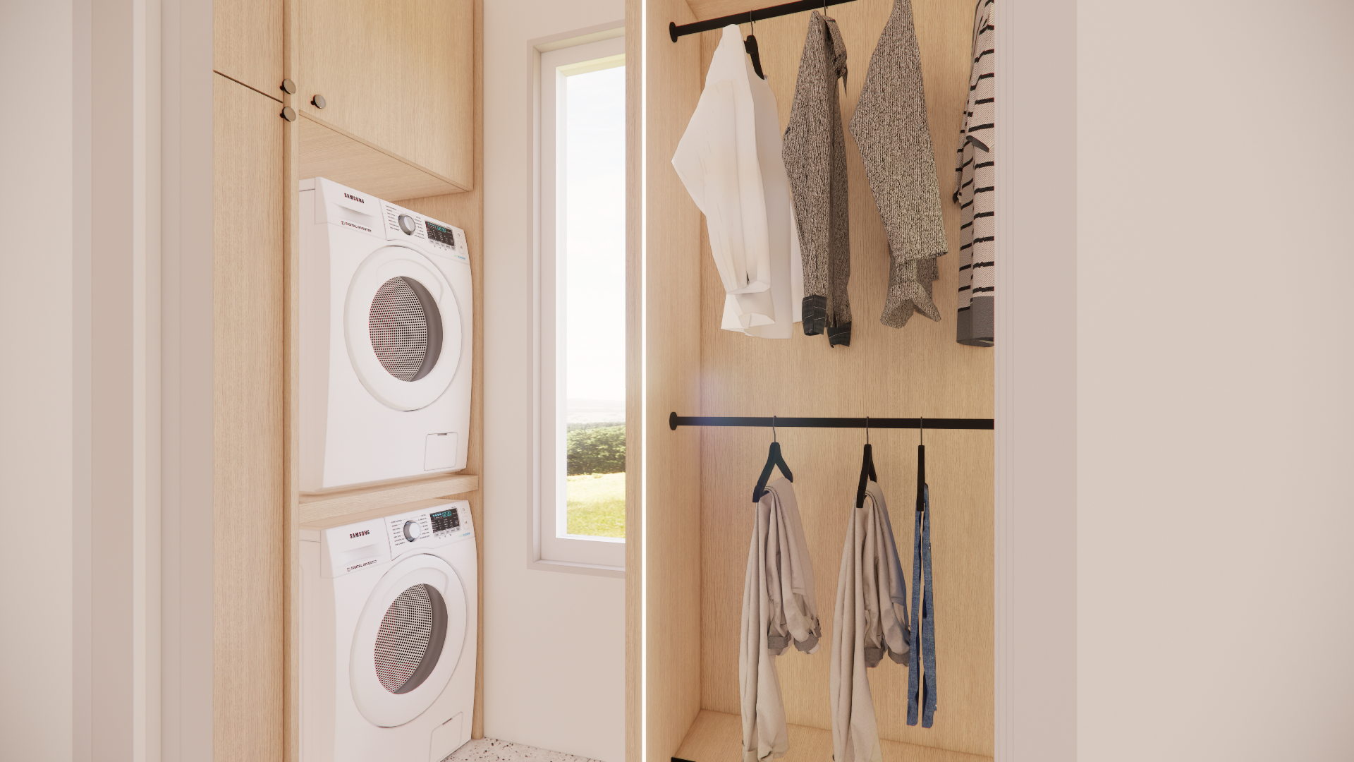 THE SANCTUARY MALIBU ULTIMATE LAUNDRY Homeplex Prefab Homes California