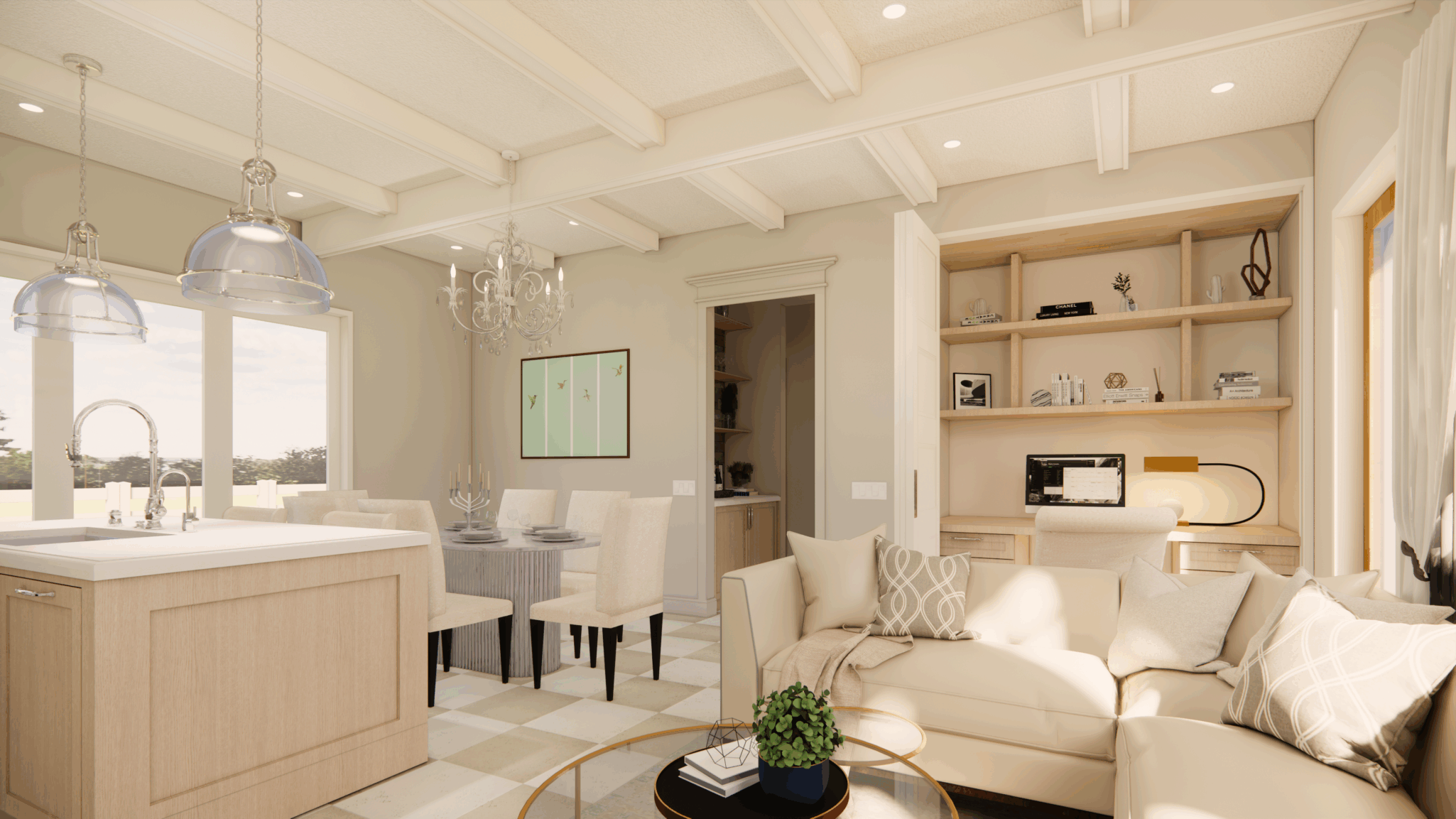 THE SANCTUARY PASADENA ULTIMATE DESK Homeplex Prefab Homes California