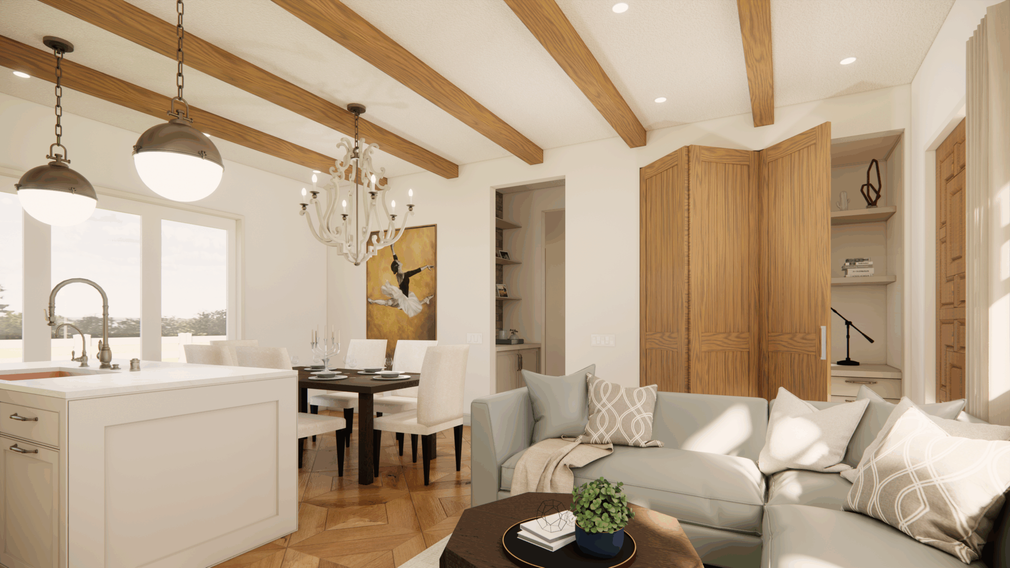 THE SANCTUARY SANTA BARBARA ULTIMATE DESK Homeplex Prefab Homes California