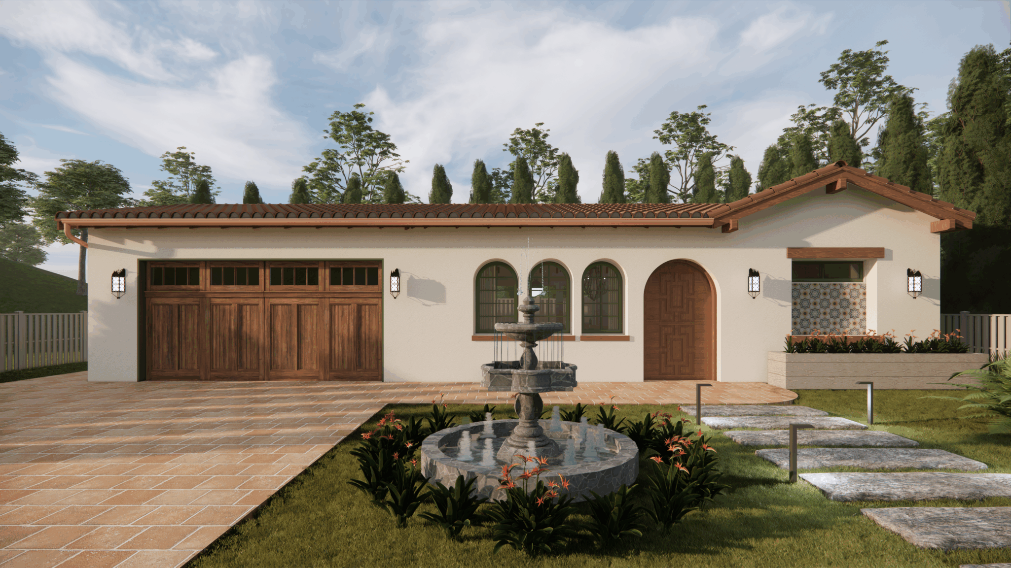 THE SANCTUARY SANTA BARBARA ULTIMATE EXT GARAGE Homeplex Prefab Homes California