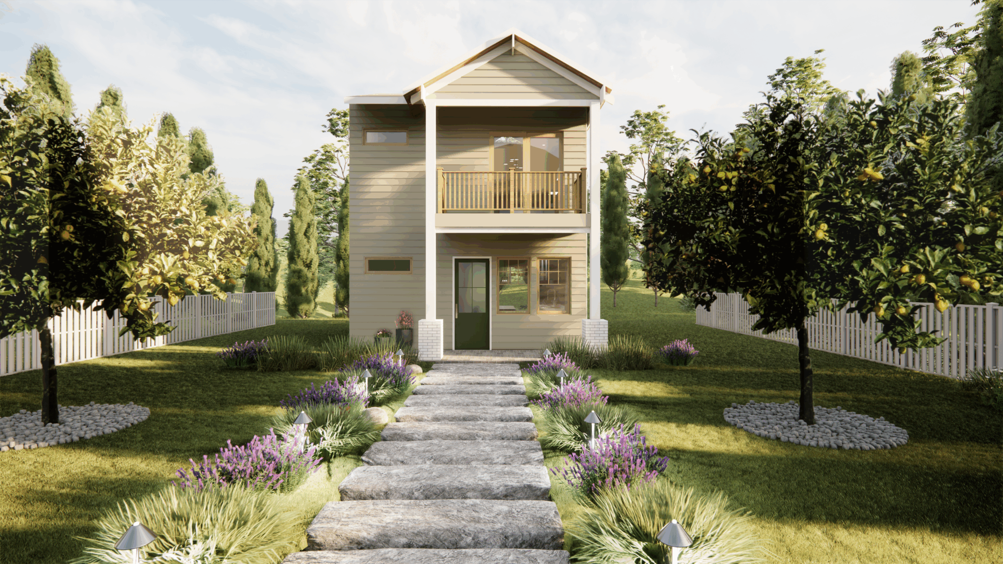 Homeplex Prefab Homes California casa_room-land_style-pasadena_grade-core_size-single